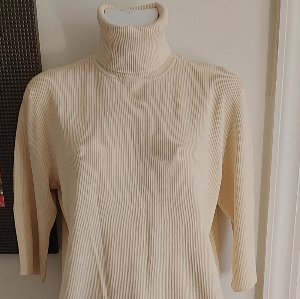 Lauren Ralph Lauren Beige Turtleneck Sweater